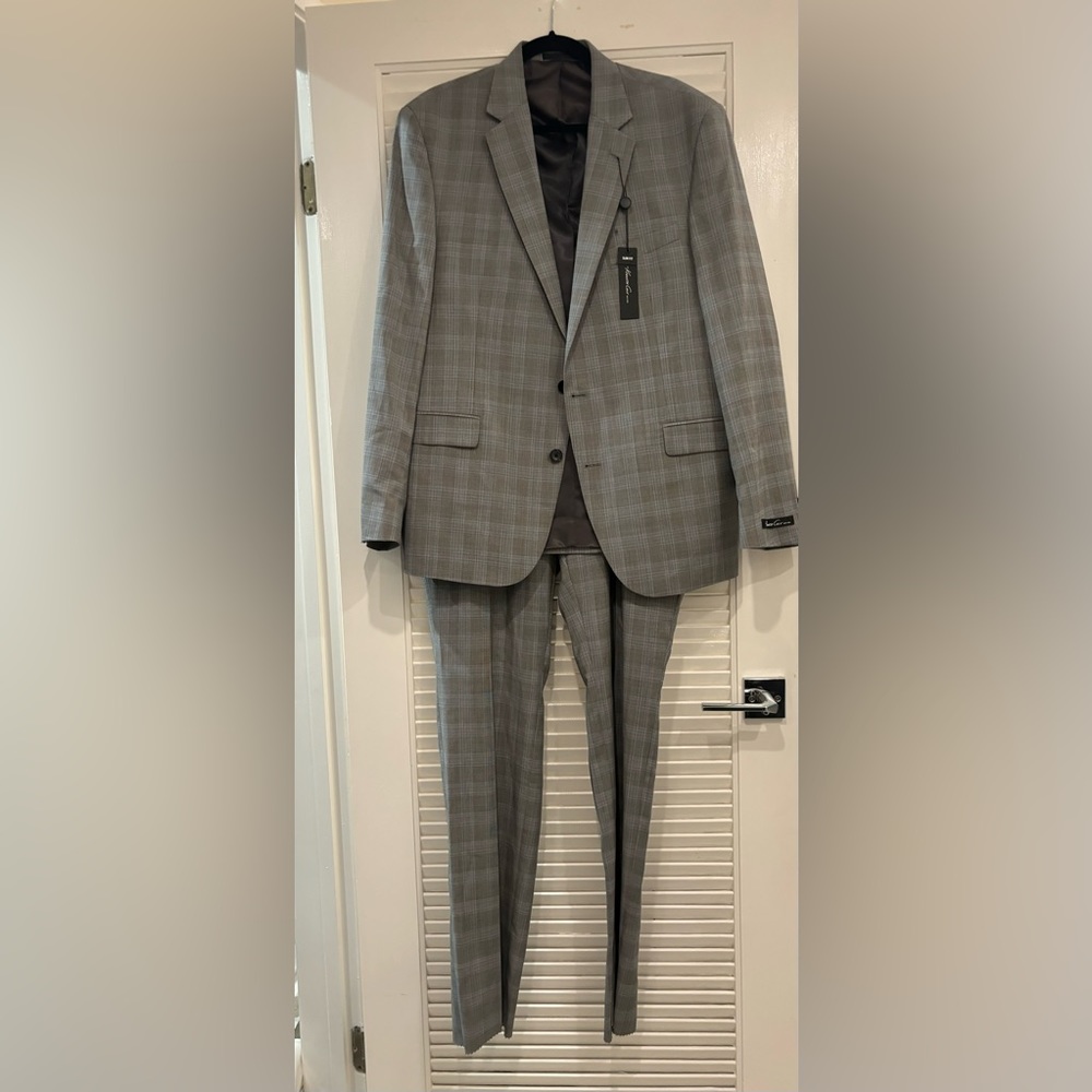 Kenneth Cole suit blue and gray